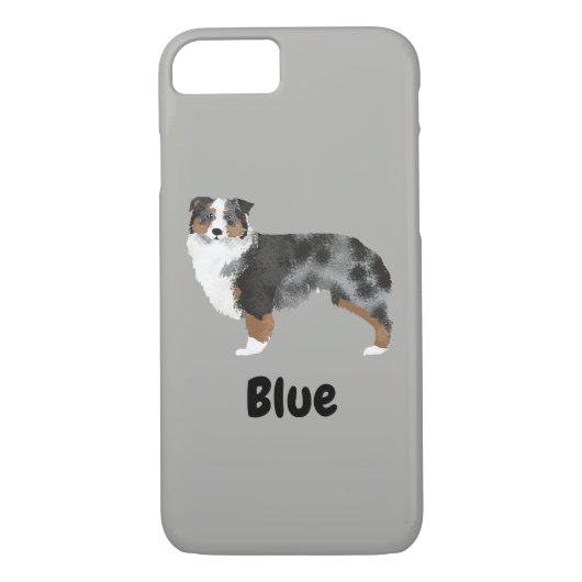 Aangepaste naam Aussie Dog iPhone Case (Achterkant)