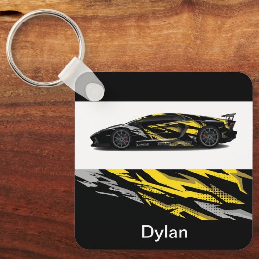 Aangepaste naam Auto Sleutelhanger (Voorkant)