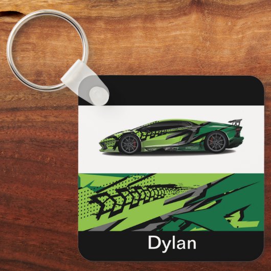 Aangepaste naam Auto Sleutelhanger (Voorkant)