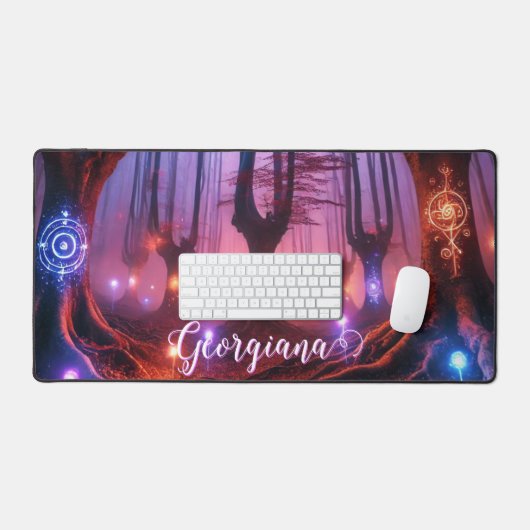 Aangepaste naam Autumnal Enchanted Whimsigoth Fore Bureaumat (Keyboard & Muis)