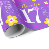 Aangepaste naam Avonlea 17e verjaardagsomslag Cadeaupapier (Rol Hoek)