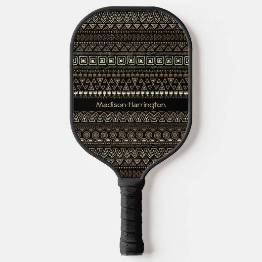 Aangepaste naam Aztec Pattern Pickleball Paddle (Voorkant)