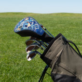 Aangepaste naam Azulejo Tegels Pattern Golfheadcover (Insitu)