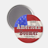 Aangepaste naam baby Boomer Magneet (Voorkant / Achterkant)