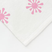 Aangepaste naam Baby Girl Fleece Blanket (Hoek)