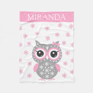 Aangepaste naam Baby Girl Fleece Blanket