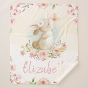 Aangepaste naam baby Nursery Sherpa Deken