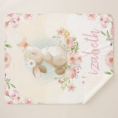 Aangepaste naam baby Nursery  Sherpa Deken (Voorkant (horizontaal))