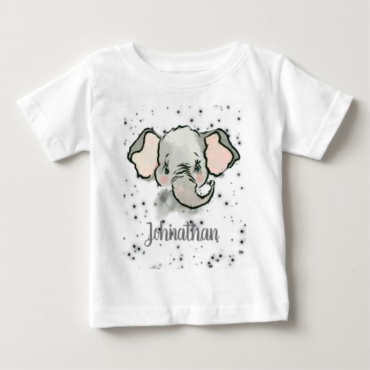 Aangepaste naam babyjongen Kleine elephant (Voorkant)