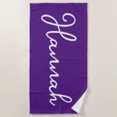 Aangepaste naam Bach Trip Gepersonaliseerde Bachel Strandlaken (Voorkant)