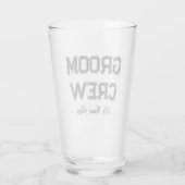 Aangepaste naam Bachelor Party Bier Glas (Achterkant)