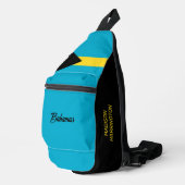 Aangepaste naam Bahamas-vlag Sling Bag (Rechterhoek)