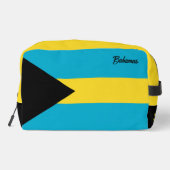 Aangepaste naam Bahamas-vlag Toilettasje (Achterkant)