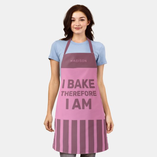 Aangepaste naam Baker's aprons Schort (Gedragen)