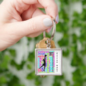 Aangepaste naam bal aangepast Netball Keyring Sleutelhanger (Hand)