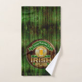 Aangepaste naam balk Irish Pub Sign St Patricks Da Handdoeken (Handdoek)