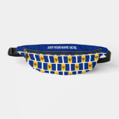 Aangepaste naam BARBADOS FLAG Fanny Pack Heuptasje (Voorkant)