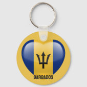 Aangepaste naam Barbados Love Sleutelhanger (Voorkant)