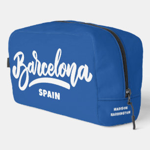 Aangepaste naam Barcelona Spanje Toilettasje