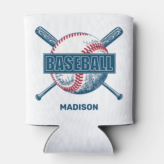 Aangepaste naam Baseball Blikjeskoeler (Achterkant)