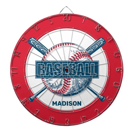 Aangepaste naam Baseball Dartbord (Voorkant)