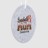 Aangepaste naam Baseball Ma | MOEDERDAG Ornament (voorkant)