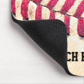  Aangepaste naam Baseball Muismat (Hoek)