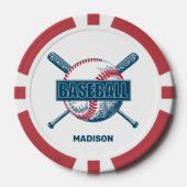 Aangepaste naam Baseball Poker Chips (Voorkant)