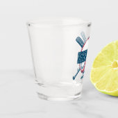 Aangepaste naam Baseball Shot Glas (Links)