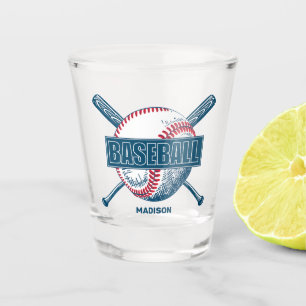Aangepaste naam Baseball Shot Glas