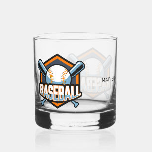 Aangepaste naam Baseball Whisky Glas