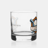 Aangepaste naam Baseball Whisky Glas (Rechts)