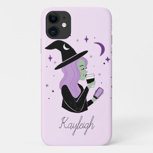 Aangepaste naam Basic Witch Case-Mate iPhone Case (Achterkant)