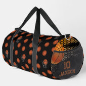 Aangepaste naam Basketbal Bag | Gepersonaliseerd n Plunjezak (Rechterhoek)