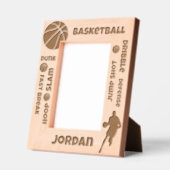 Aangepaste naam Basketbal Termen Gegraveerde Lijstjes (Links)