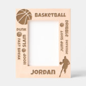 Aangepaste naam Basketbal Termen Gegraveerde Lijstjes (Voorkant)