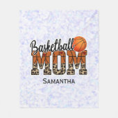 Aangepaste naam Basketball Ma | MOEDERDAG Fleece Deken (Voorkant)
