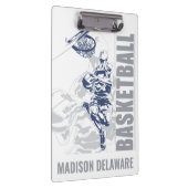 Aangepaste naam basketbalspeler klembord (Rechts)