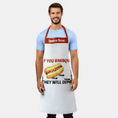 Aangepaste naam BBQ Schort Als u BBQ ze zullen kom (Gedragen)