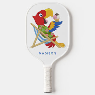 Aangepaste naam "Beach Macaw" Pickleball Paddle