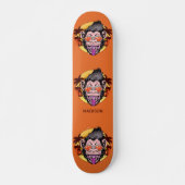 Aangepaste naam Beach Monkey Skateboard (Voorkant)