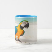 Aangepaste naam Beach Parrot mokken (Midden)
