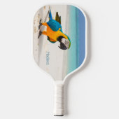 Aangepaste naam Beach Parrot Pickleball Paddle (Achterkant)