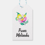 Aangepaste naam Bedankt Label cadeau Cadeaulabel (Achterkant)