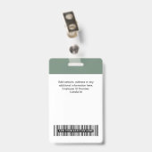 Aangepaste naam bedrijfsnaam Qr-code Logo Badge (Achterkant met clip)