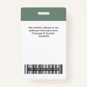 Aangepaste naam bedrijfsnaam Qr-code Logo Badge (Achterkant)