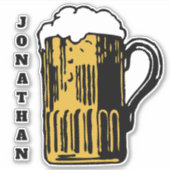 Aangepaste naam BEER Sticker (Voorkant)