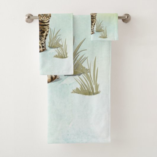 Aangepaste naam: bengaal kat pakket bad handdoek (Insitu)