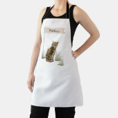 Aangepaste naam: Bengaal kat Pet Apron Schort (Insitu)
