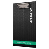 Aangepaste Naam & Bericht Gepersonaliseerd Modern  Klembord (Links)